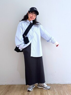 「LOWRYS FARM（ローリーズファーム）のLFポーチツキショルダー 284037（ショルダーバッグ）」を使った、and.youさん（レディース・157cm）の春コーディネート