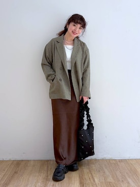 and.youさん(レディース・157cm)の冬コーディネート