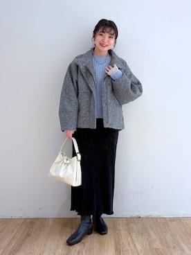 「大人女子カジュアル_LOWRYS FARM」｜and.youさん（レディース・157cm）の冬コーディネート