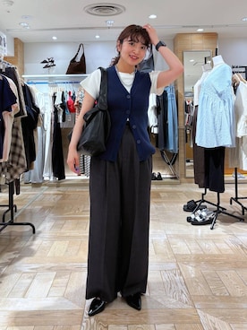 「LOWRYS FARM（ローリーズファーム）のメタルバレッタ　265411（バレッタ/ヘアクリップ、シルバー系）」を使った、and.youさん（レディース）の春コーディネート