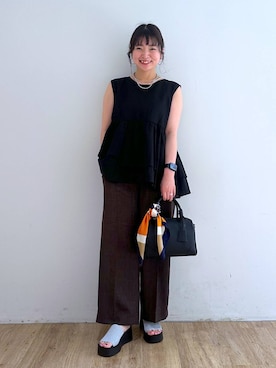 「リラックス」｜and.youさん（レディース・157cm）の夏コーディネート