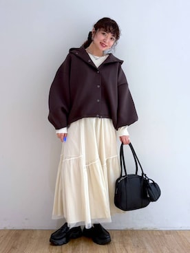 and.youさん（レディース・157cm）の冬コーディネート