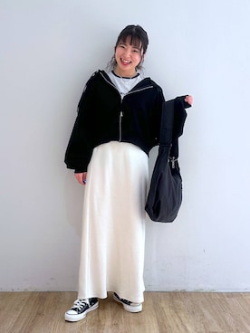 「バッグ」｜「アイテム（その他）」を使った、and.youさん（レディース・157cm）の春コーディネート