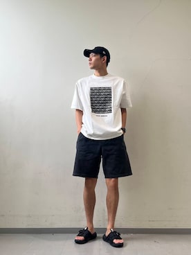 「機能性素材」｜岩波　奏人さん（メンズ・183cm）の夏コーディネート