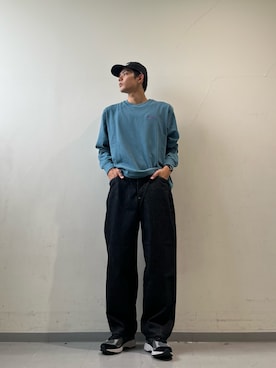 「アイテム（キャップ）」を使った、岩波　奏人さん（メンズ・183cm）の夏コーディネート