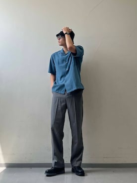 「THE NORTH FACE（ザノースフェイス）のTHE NORTH FACE　TNF Simply Classic Hat（ハット）」を使った、岩波　奏人さん（メンズ・183cm）の夏コーディネート