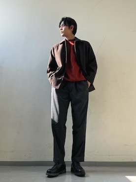 「アイテム（アナログ腕時計）」を使った、岩波　奏人さん（メンズ・183cm）の秋コーディネート