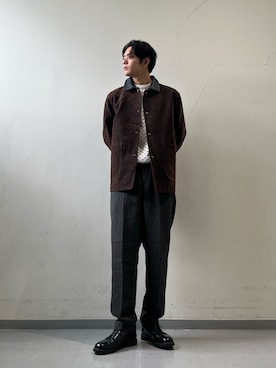 「アイテム（その他アウター）」を使った、岩波　奏人さん（メンズ・183cm）の冬コーディネート