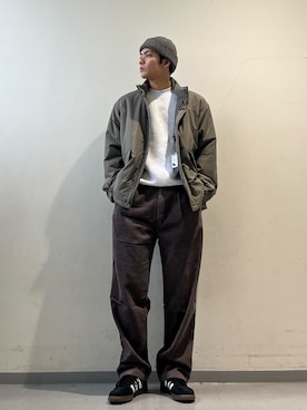 「アイテム（モッズコート）」を使った、岩波　奏人さん（メンズ・183cm）の冬コーディネート