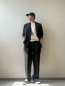 「アイテム（アナログ腕時計）」を使った、岩波　奏人さん（メンズ・183cm）の秋コーディネート