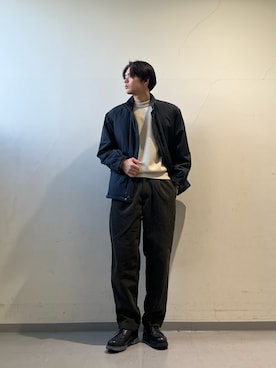 「アイテム（モッズコート）」を使った、岩波　奏人さん（メンズ・183cm・20代）の冬コーディネート