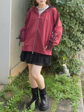 「羽織り」｜ありす(axesfemme)さん（レディース・153cm）の秋コーディネート