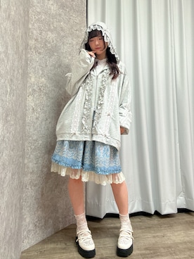 「myu:loret（ミュウロレット）のアイテム」を使った、ありす(axesfemme)さん（レディース・153cm）の春コーディネート