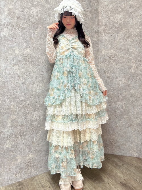 アクシーズファム myu:loret フラワーレースチュニック&スカート フラワーレースチュニック（チュニック）｜myu:loret（ミュウロレット