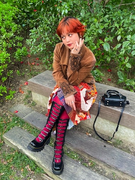 「ear PAPILLONNER（イアパピヨネ）のアイテム」を使った、pammadlaさん（レディース・158cm）の春コーディネート