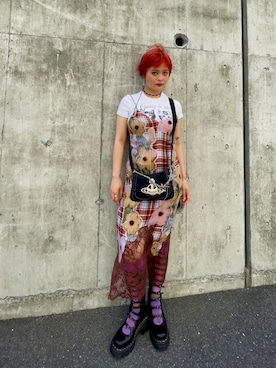 「Desigual（デシグアル）のアイテム」を使った、pammadlaさん（レディース・158cm）の夏コーディネート