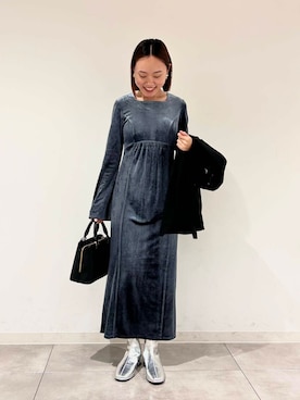 「アイテム（テーラードジャケット）」を使った、hmey2698さん（レディース・155cm）の秋コーディネート