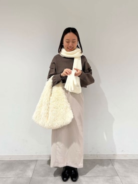 「アイテム（手袋）」を使った、hmey2698さん（レディース・155cm）の冬コーディネート