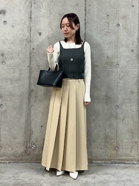 「SMELLY（スメリー）のアイテム」を使った、hmey2698さん（レディース・155cm）の春コーディネート