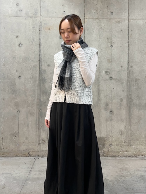 『毛玉防止』メローハイネックトップ