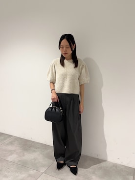「RODE SKO（ロデスコ）のアイテム（バレエシューズ）」を使った、hmey2698さん（レディース・155cm）の秋コーディネート