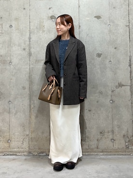 「イチ推しジャケットスタイル」｜「アイテム（その他アウター）」を使った、hmey2698さん（レディース・155cm）の秋コーディネート