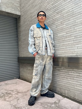 「DIESEL（ディーゼル）のアイテム（ジャケット/アウター）」を使った、Tatsuya Katsumotoさん（メンズ・173cm）の夏コーディネート