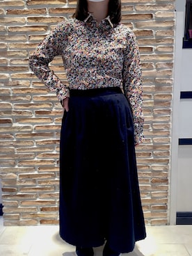 「アイテム（ビジネスシャツ）」を使った、BRICK HOUSE シャツ工房 松山フジグラン店さん（レディース・150cm）の冬コーディネート