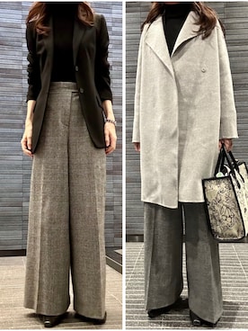 「theory（セオリー）のアイテム」を使った、mamadansyarityuuさん（レディース・169cm）の冬コーディネート