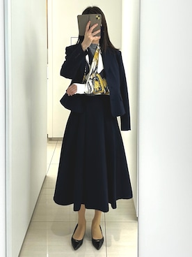 「HERMES（エルメス）のアイテム」を使った、mamadansyarityuuさん（レディース・169cm）の冬コーディネート