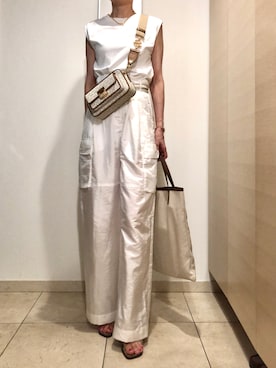「tibi（ティビ）のアイテム（パンツ）」を使った、mamadansyarityuuさん（レディース・168cm）の夏コーディネート