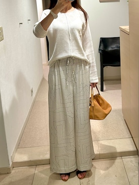 「ZARA（ザラ）のアイテム（ニット/セーター）」を使った、mamadansyarityuuさん（レディース・169cm）の夏コーディネート