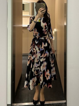 「ZARA（ザラ）のアイテム（ワンピース）」を使った、mamadansyarityuuさん（レディース・169cm）の春コーディネート