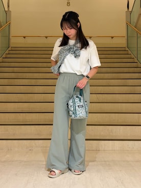 「AIGLE（エーグル）のアイテム」を使った、natsumi さん（レディース・163cm）の夏コーディネート
