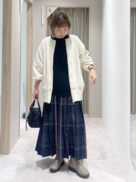 「アイテム（ボストンバッグ）」を使った、kusuko1103さん（レディース・163cm・40代）の秋コーディネート