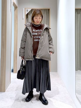 「アイテム（スカート）」を使った、kusuko1103さん（レディース・163cm・40代）の冬コーディネート