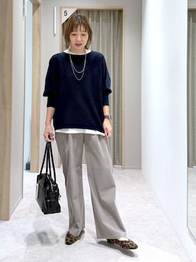 「アイテム（パンプス）」を使った、kusuko1103さん（レディース・163cm・40代）の冬コーディネート