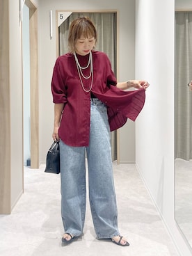 「アイテム（アクセサリー）」を使った、kusuko1103さん（レディース・163cm・40代）の夏コーディネート