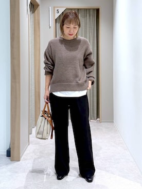 「GLOBAL WORK（グローバルワーク）のアイテム（トップス）」を使った、kusuko1103さん（レディース・163cm）の冬コーディネート