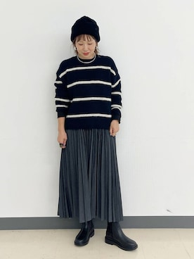 「アイテム（ブーツ）」を使った、kusuko1103さん（レディース・163cm・40代）の秋コーディネート