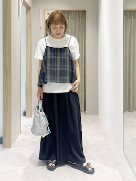 「アイテム（キャミソール）」を使った、kusuko1103さん（レディース・163cm・40代）の夏コーディネート