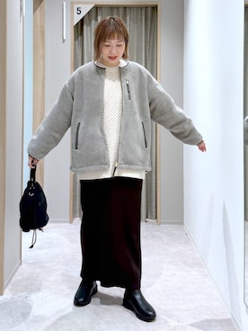 「GLOBAL WORK（グローバルワーク）のアイテム（ブルゾン）」を使った、kusuko1103さん（レディース・163cm）の秋コーディネート