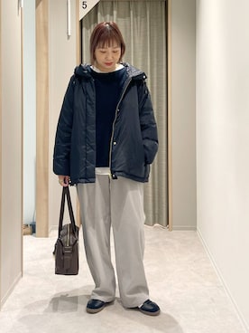 「アイテム（ニット/セーター）」を使った、kusuko1103さん（レディース・163cm・40代）の秋コーディネート