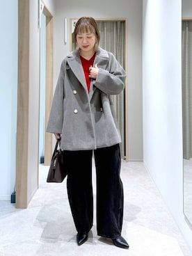 「GLOBAL WORK（グローバルワーク）のアイテム（トップス）」を使った、kusuko1103さん（レディース・163cm）の冬コーディネート