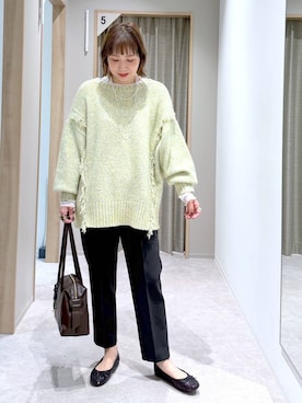 「アイテム（バレエシューズ）」を使った、kusuko1103さん（レディース・163cm・40代）の冬コーディネート