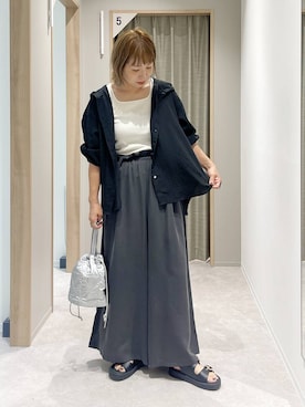 「アイテム（タンクトップ）」を使った、kusuko1103さん（レディース・163cm・40代）の夏コーディネート