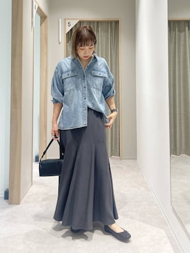 「アイテム（バレエシューズ）」を使った、kusuko1103さん（レディース・163cm・40代）の秋コーディネート