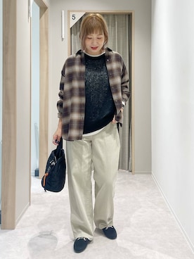 「アイテム（デニムパンツ）」を使った、kusuko1103さん（レディース・163cm・40代）の秋コーディネート