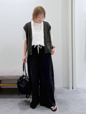 「GLOBAL WORK（グローバルワーク）のアイテム（パンツ）」を使った、kusuko1103さん（レディース・163cm）の夏コーディネート