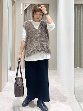 「アイテム（ボストンバッグ）」を使った、kusuko1103さん（レディース・163cm・40代）の秋コーディネート